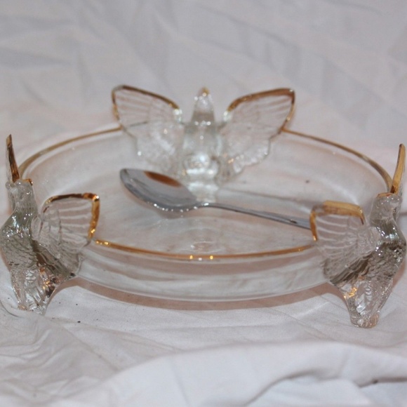 clear glasses with gold trim